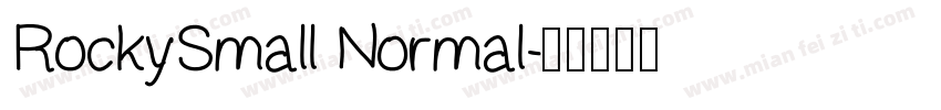 RockySmall Normal字体转换